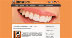 Desktop Screenshot of bicskedent.com