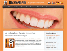 Tablet Screenshot of bicskedent.com